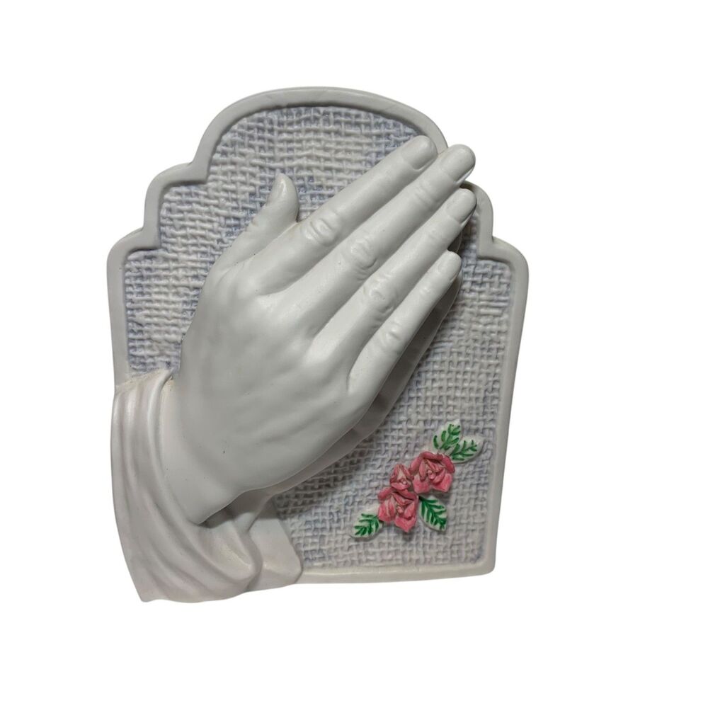 Napco Vintage Parying Hands Jesus Porcelain Planter Christianity Religious